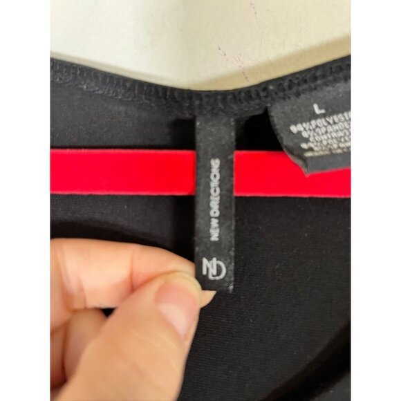 Retro Funky Disco Top L Black Artsy Classic Chic Preppy Indie Folk Neutral 80s - Picture 2 of 10